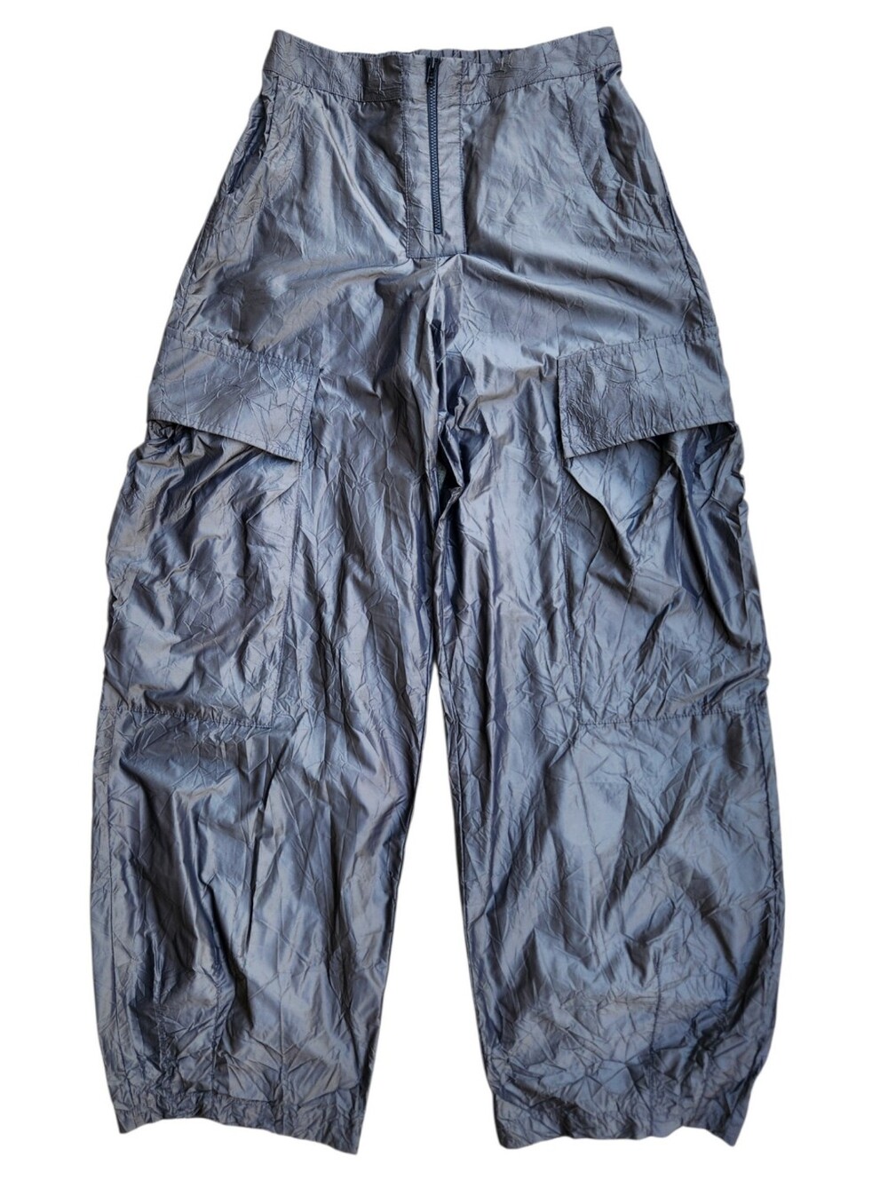 Alembika Crinkled Wide Structured Lantern Barrel Cargo Pant 0 (US 4-6, S)